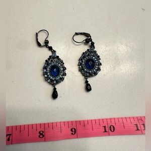 Colored stone earrings